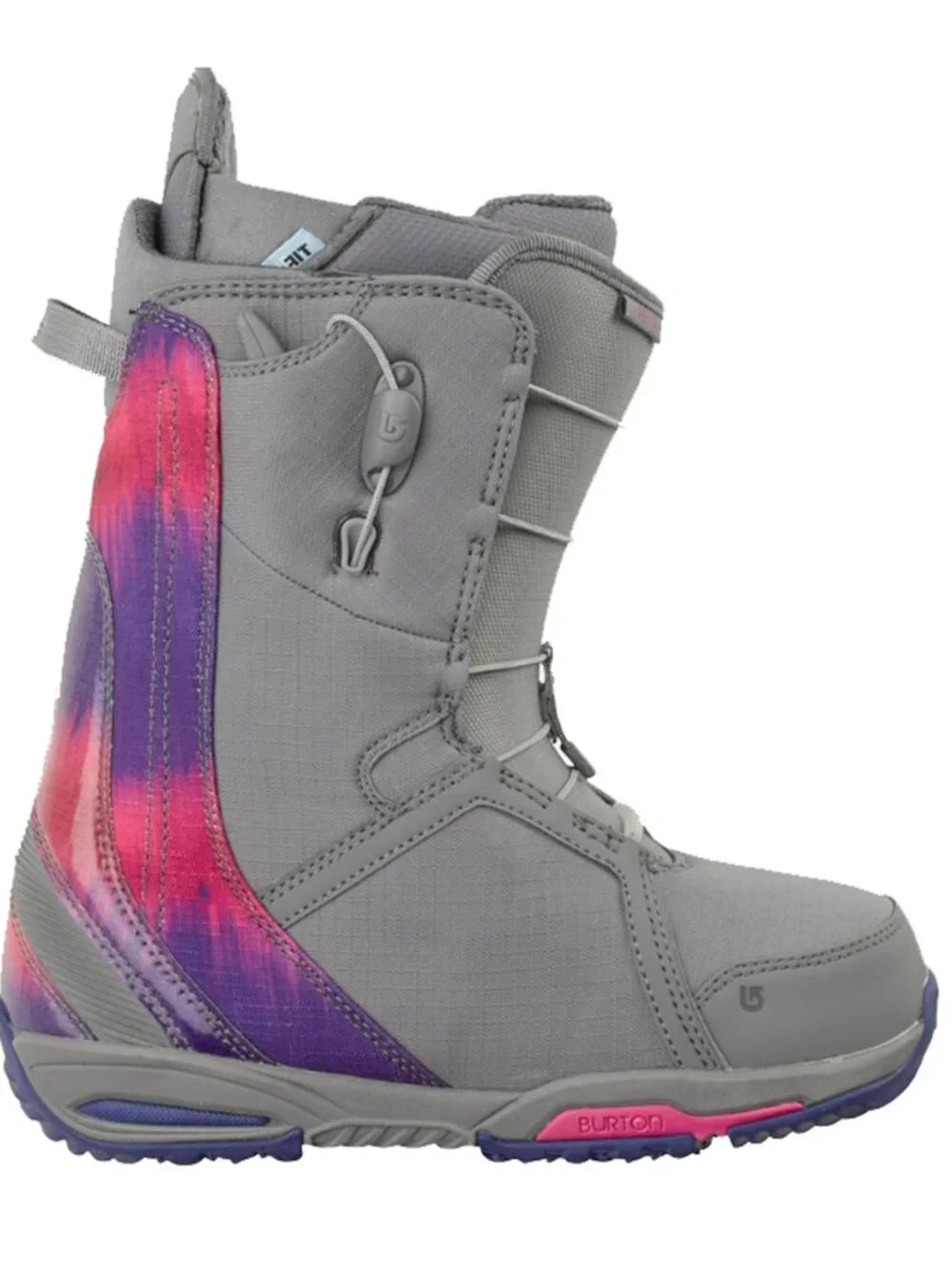 NEW $399 Burton Felix Snowboard Boots! Size 7 Euro 38  Gray & Pink  Speed Lacing